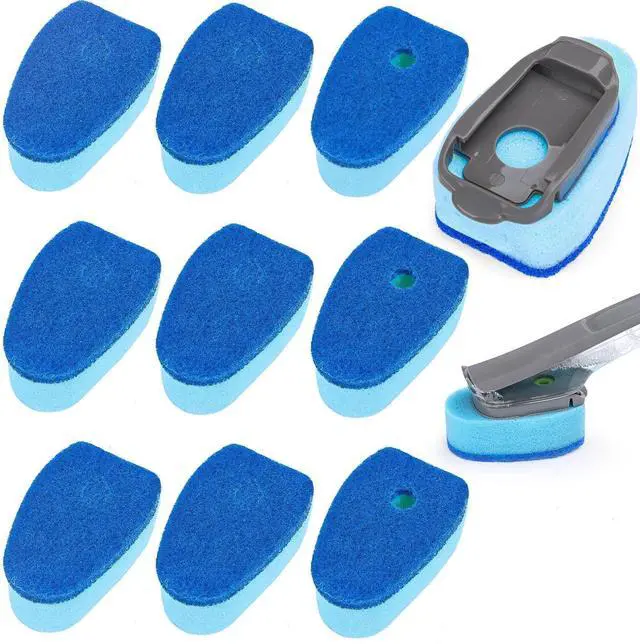 Main image of Sponge Dishwand Brush Refills for Scotch-Brite Dishwand - 10 Pack Dish Soap Non-Scratch Brush Refills for Nonstick Pots and Pans, Glass & TubsBlue