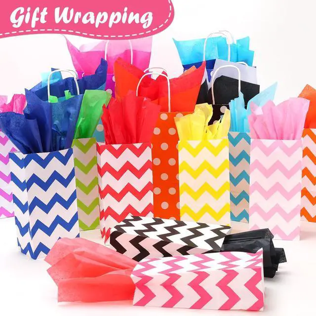 Alt view image 4 of 7 - 400 Sheets Tissue Paper, 20 Colors 10" X 14" Tissue Papers for Gift Bags Birthday Party Flower Decoration, Colored Tissue Paper Bulk for Packaging