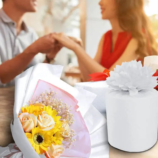 Alt view image 6 of 7 - 100 Sheets White Tissue Paper 20x14 Inches Tissue Paper for Gift Bags Wrapping Tissue Paper Bulk for DIY Crafts Birthday Baby Shower Festival Holidays Decorative