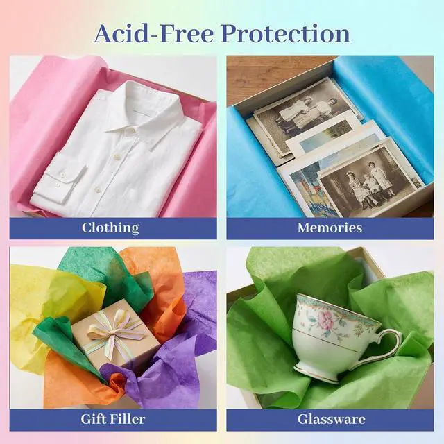 Alt view image 7 of 7 - 120 Sheets Tissue Paper, 20x14 Inch Gift Wrapping Paper Bulk for DIY Crafts Gift Box Wrapping 20 Colors