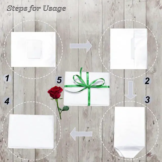 Alt view image 7 of 7 - 100 Sheets White Tissue Paper 14 x 20 Inches Recyclable White Wrapping Paper Bulk for Weddings Birthday DIY Project Festival Wrapping Crafts Decor