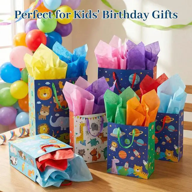 Alt view image 2 of 7 - 330 Sheets Tissue Paper Bulk, 14x10 Inch Colored Wrapping Tissue Paper for Gift Bags DIY Crafts Birthday Wedding Holidays Decor 20 Colors