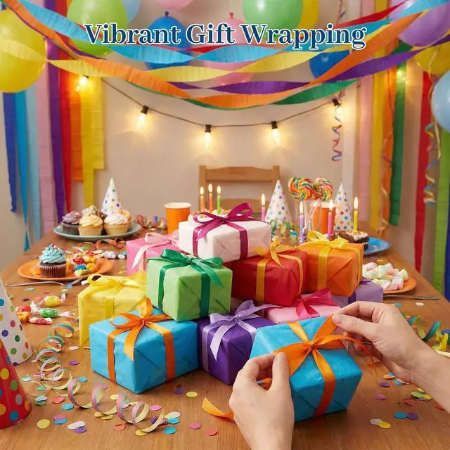 Alt view image 6 of 7 - 330 Sheets Tissue Paper Bulk, 14x10 Inch Colored Wrapping Tissue Paper for Gift Bags DIY Crafts Birthday Wedding Holidays Decor 20 Colors