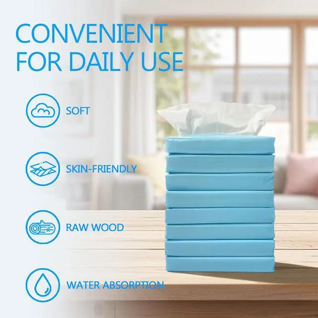 Alt view image 3 of 7 - Car Tissues, 8 Packs x 30 Sheets (240 Total), 4-Ply Ultra Soft Facial Tissues, Compact Travel Size, Fits Cup Holder & Visor, Car, Home & Travel Use (1 Count (Pack of 8))