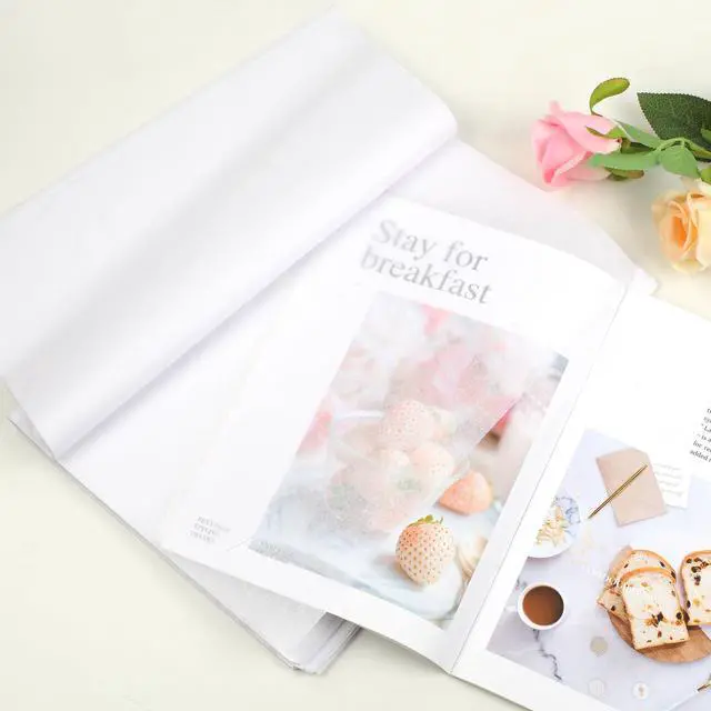 Alt view image 7 of 7 - 140 Sheets White Tissue Paper, 14 x 20 Inches Tissue Paper Bulk, Wrapping Tissue Papers for Weddings Birthday DIY Project Arts Craft Decor