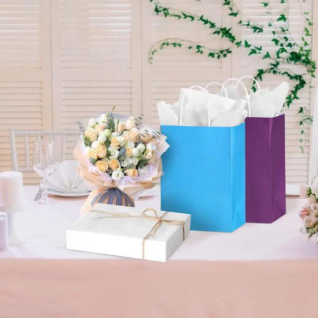 Alt view image 5 of 7 - 140 Sheets White Tissue Paper, 14 x 20 Inches Tissue Paper Bulk, Wrapping Tissue Papers for Weddings Birthday DIY Project Arts Craft Decor
