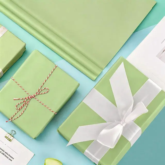 Alt view image 7 of 7 - 30 Sheets Sage Green Tissue Paper for Gift Bags, Wrapping Tissue Paper Bulk Packaging Paper, 14 x 20 Inch Gift Wrap for Birthday Wedding Graduation DIY Crafts Holiday Flowers