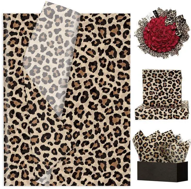 Main image of 60 Sheets Leopard Print Tissue Paper Gift Wrapping Paper, 14 x 20 Inch