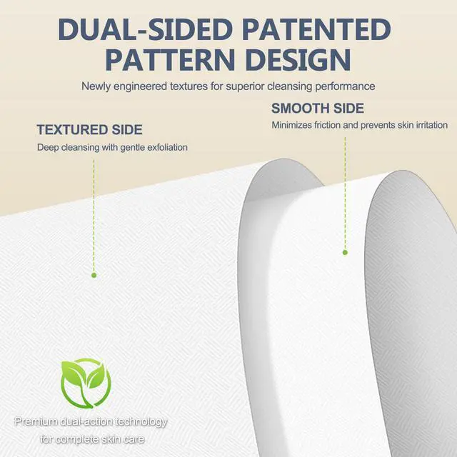 Alt view image 7 of 7 - Premium Disposable Face Towels, 10"x12" XL, 90gsm Ultra-Thick 100% USDA Biobased Facial Towel, Gentle for All Skin Types, Magnetic Closure Box with Visibility Window (1 pack of 50ct)