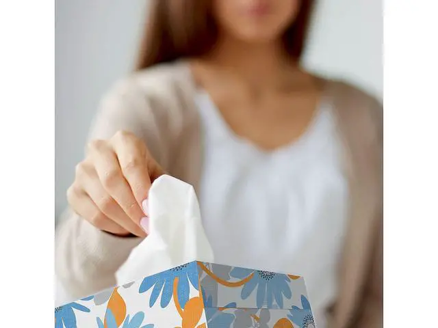 Alt view image 3 of 7 - White Facial Tissue, 2-Ply, White, Pop-Up Box, 100 Sheets/Box