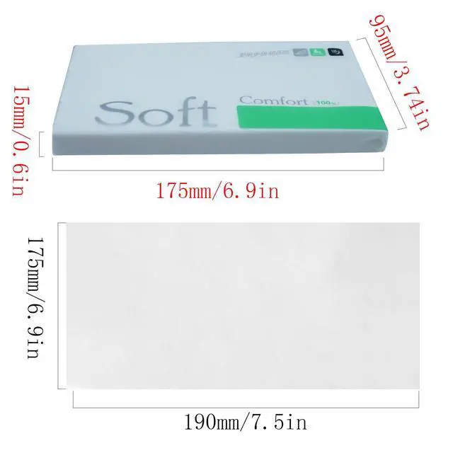 Alt view image 2 of 7 - 50 Sheets Car Tissue Refills, 300 Sheets Travel Size Handbag Tissues, Facial Napkins Fit for Car Visor Tissue Holder, Cylinder or Box Round Container, 6 Bags