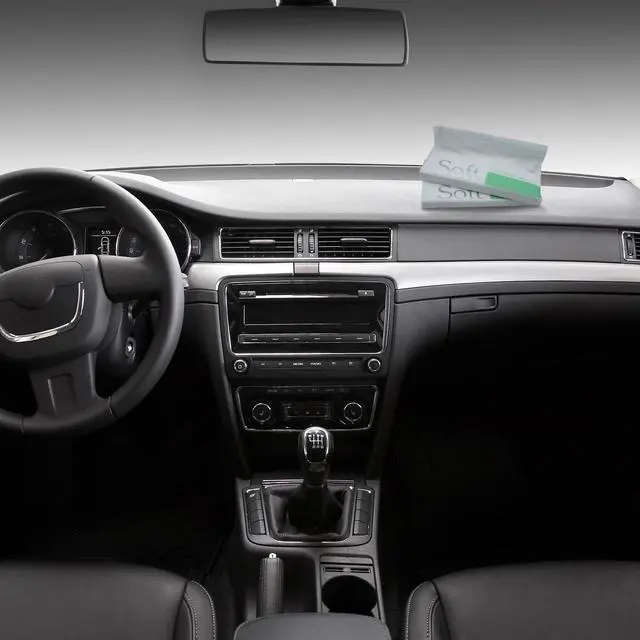 Alt view image 3 of 7 - 50 Sheets Car Tissue Refills, 300 Sheets Travel Size Handbag Tissues, Facial Napkins Fit for Car Visor Tissue Holder, Cylinder or Box Round Container, 6 Bags
