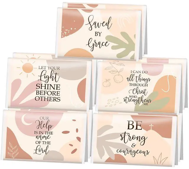 Main image of 10 Pack Inspirational Christian Pocket Tissues Travel Size 3 Ply Small Boho Facial Purse Tissues Individual 80 Sheets Bible Verse Religious Church Welcome Gift Party Favor
