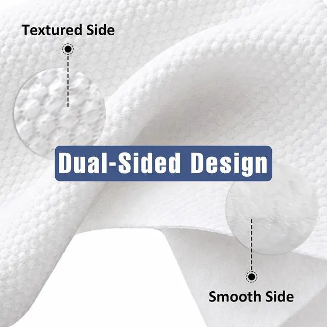 Alt view image 3 of 7 - Face Towels, 11"×9" Disposable Face Towel Ultra-Soft, Thickened Facial Towelettes, Lint-Free Dry Wipes for Sensitive Skin, Ideal for Makeup Removal & Skincare (50 Count, 1 Pack)