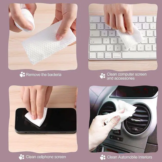 Alt view image 7 of 7 - Disposable Face Towel Face Cloths for Washing Soft Cotton Dry Wipes Facial Cloths Towelettes for Washing and Drying, 100 Count Facial Tissue for Cleansing, Skincare and Makeup Remover