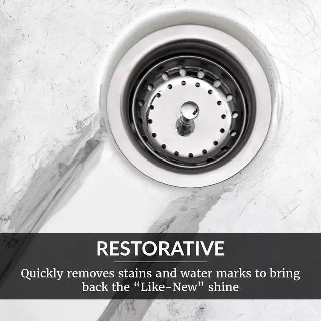 Alt view image 5 of 7 - Perfect Sink Cleaner and Polish, Restorative, Removes Stains, Cast Iron, Corian, Composite, Acrylic, 8.5 Fl Oz
