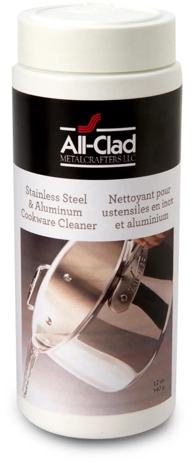 Main image of Specialty Powder Stainless Steel Cleaner and Polish 12 Ounce Pots and Pans, Cookware White
