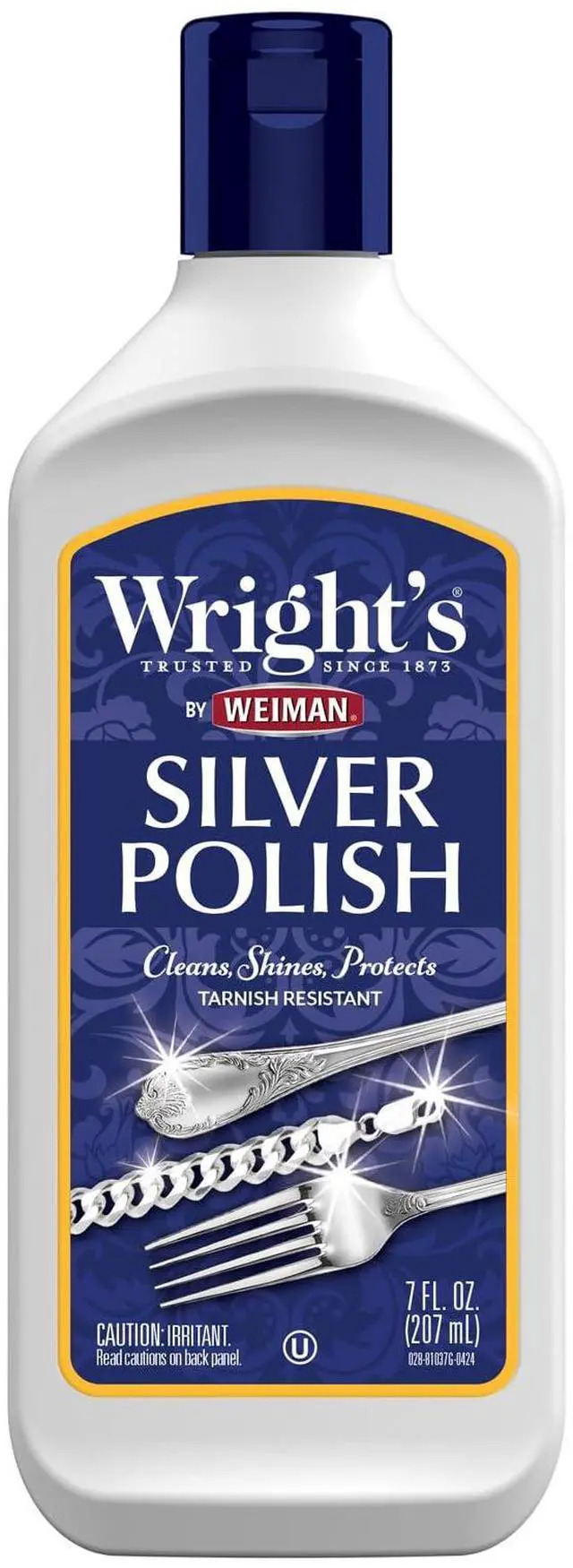 Main image of Silver Cleaner and Polish - 7 Ounce - Ammonia Free - Use on Silver, Jewelry, Antique Silver, Gold, Brass, Copper and Aluminum