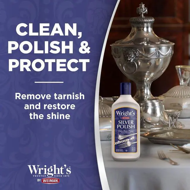 Alt view image 3 of 4 - Silver Cleaner and Polish - 7 Ounce - Ammonia Free - Use on Silver, Jewelry, Antique Silver, Gold, Brass, Copper and Aluminum