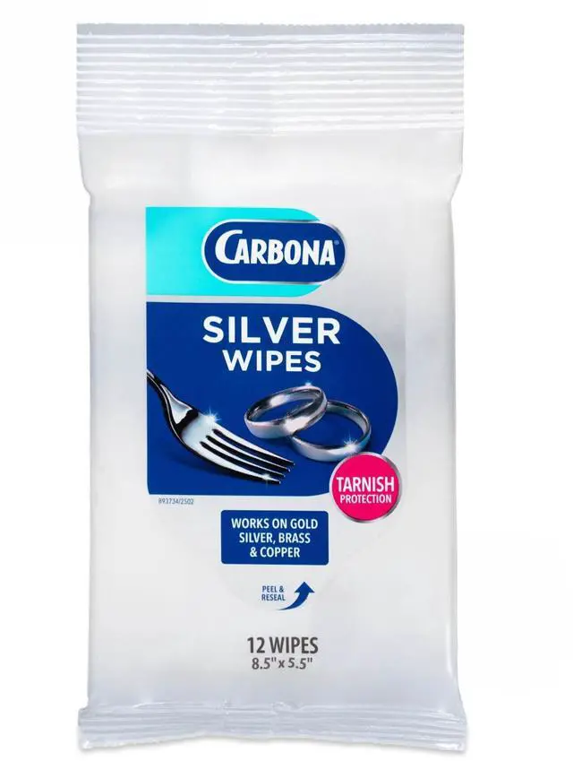 Main image of Silver Wipes | Metal Cleaner & Polish | 12 Wipes, 1 Pack