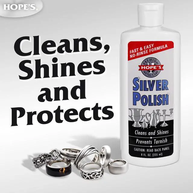 Alt view image 3 of 7 - Silver Polish & Cleaner Protective Tarnish Remover Odorless Safe & Gentle No-Rinse Formula Fast & Easy Free of Harsh Chemicals Will not Scratch 8 Fl Oz