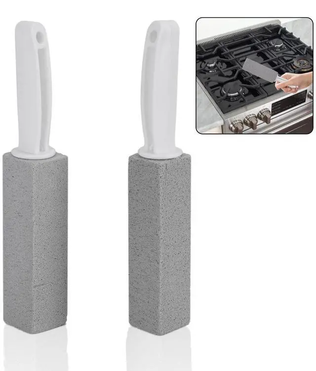 Main image of Cleaning Pumice Stone for Stove Grates - 2 Pack to Remove Water Rings and Stains