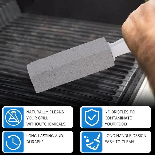Alt view image 4 of 7 - Cleaning Pumice Stone for Stove Grates - 2 Pack to Remove Water Rings and Stains