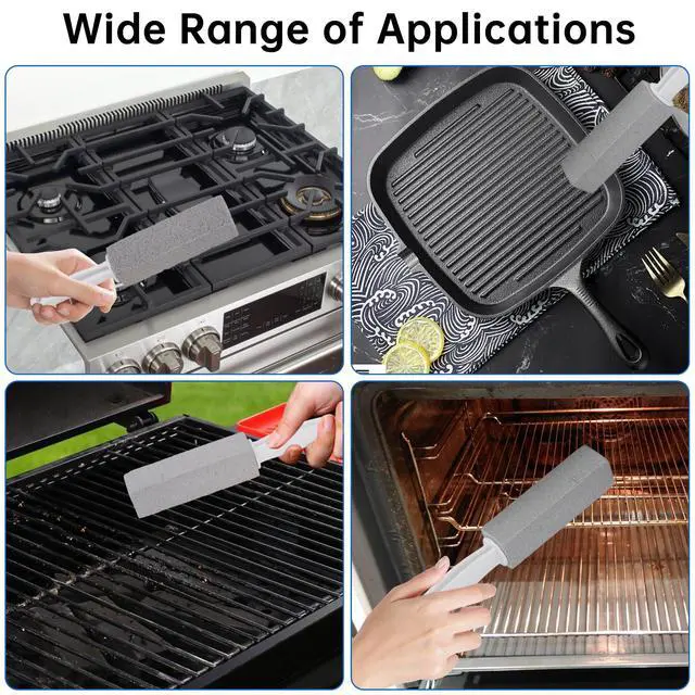 Alt view image 7 of 7 - Cleaning Pumice Stone for Stove Grates - 2 Pack to Remove Water Rings and Stains