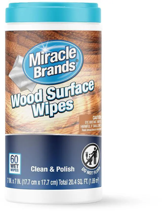Main image of for Wood Surfaces, Remove Dirt and Grime Buildup, Clean, Protect, and Polish Cabinets, Furniture, and Wood Floors, Great for Kitchen and Bathroom Cleaning Support - 60 Count