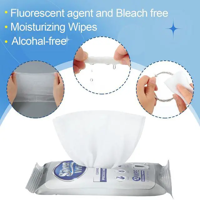Alt view image 3 of 7 - 6 Pack/ 72 Pcs Silver Cleaner Wipes Silver Polish Jewelry Cleaner Cleaning Jewelry Wipes for Silverware Stainless Steel Brass Metal Tarnish Remover