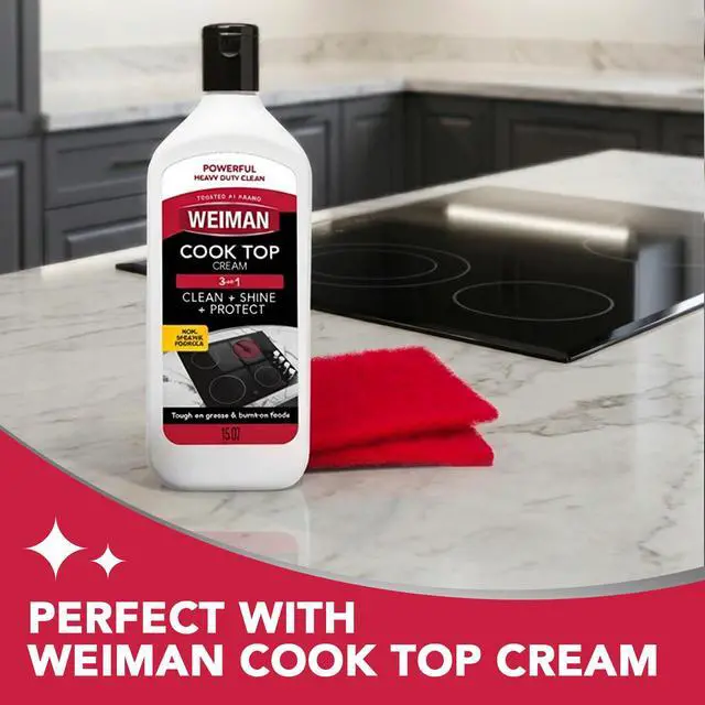 Alt view image 7 of 7 - Cook Top Scrubbing Pads, 3 Count, 2 Pack Cuts Through the Toughest Stains - Scrubbing Pads Carefully Wipe Away Residue