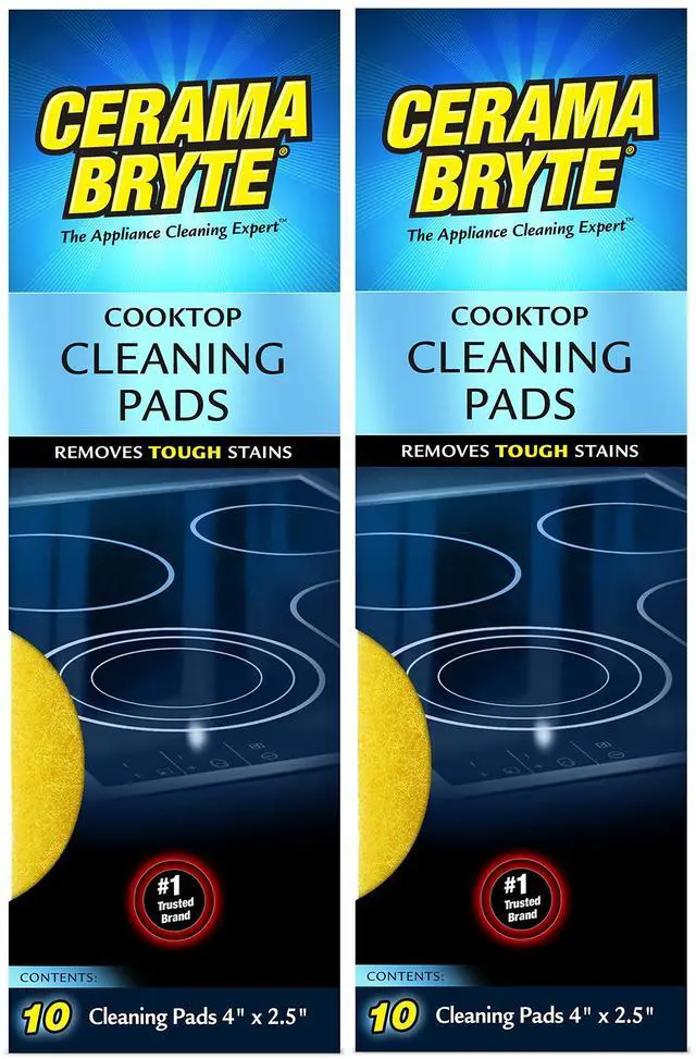 Main image of (2 Pack) Ceramic Cooktop Cleaning Pads, Total 20 Pads