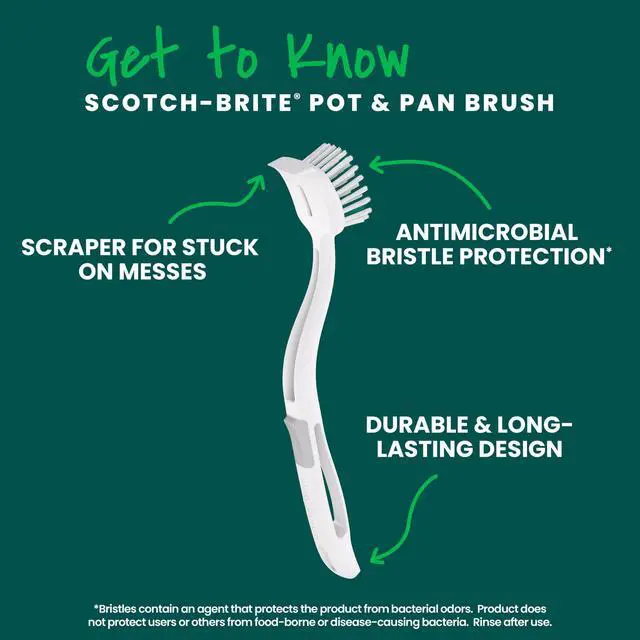 Alt view image 2 of 7 - Pot Pan & Dish Brush, Scrub Brushes for Cleaning Kitchen and Washing Dishes, 1 Count