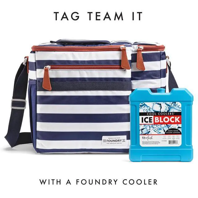 Alt view image 6 of 7 - Cool Coolers , XL Cooler Ice Block, Large and Powerful Ice Pack, Perfect for Insulated Cooler, Beach Bag, Backpack Cooler & Travel, 1PK, Blue