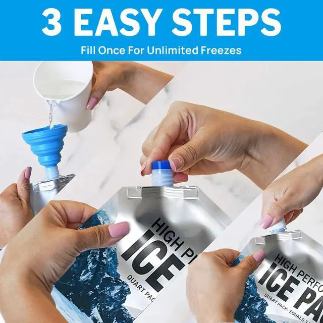 Alt view image 5 of 7 - Reusable Ice Packs for Lunch Box Long Lasting Slim Gel Freezer Packs for Cooler Bag Cooler Backpack, Keeps Food Cold Fresh for Work & School (6.5"x7.5"x3P)