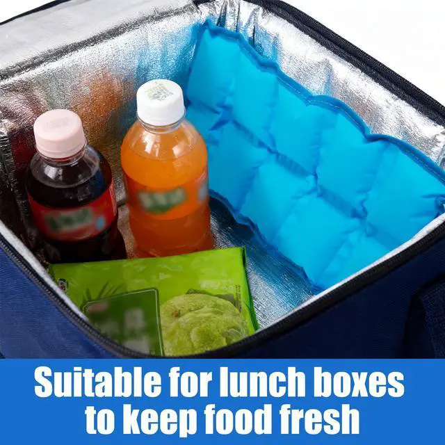 Alt view image 2 of 7 - Reusable Ice Packs for Lunch Boxes 10" x 4" Dry Ice Pack, LongLasting Slim Freezer Packs for Lunch Bags, Coolers, Travel, Therapy, Camping, Flexible Cold Pack for Food (Ice Pack 10" x 4" x 0.7")