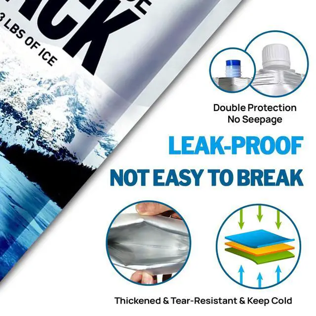 Alt view image 6 of 7 - Reusable Ice Packs for Coolers Long Lasting Gel Freezer Packs for Lunch Bags Cooler Backpack Lunch Box, Keeps Food Cold Fresh (9.8"x9.8"x3P)