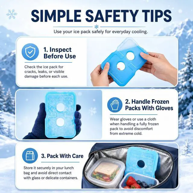 Alt view image 5 of 7 - Slim Ice Packs for Lunch Boxes & Coolers, 4 Packs 7.08" L x 4.72" W Reusable BPA-Free Quick Freeze Ice Packs, Long-Lasting Ice Packs for Outdoor, Work, Beach, Camping, Fishing (Blue)