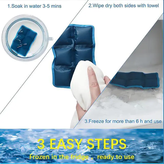 Alt view image 5 of 6 - 4pcs Ice Packs for Lunch Boxes & Coolers - Slim Reusable Water Absorption Lunch Box Ice Packs for Food Freshness(6x4x0.7) - Non-Toxic Freezer Packs for Bento Boxes Picnic, School, Office & Camping