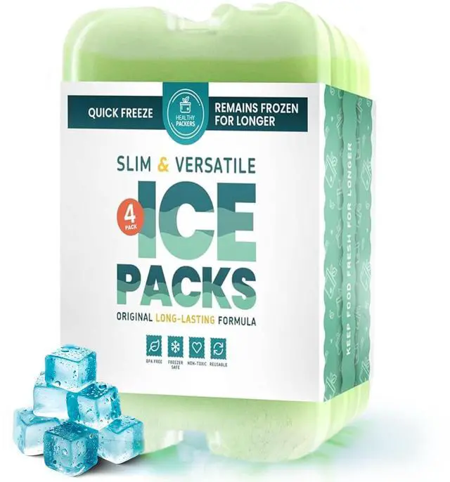 Main image of Ice Pack - Freezer Packs - Original Cool Pack | Slim & Long-Lasting Ice Packs for Your Cooler Bag (4)