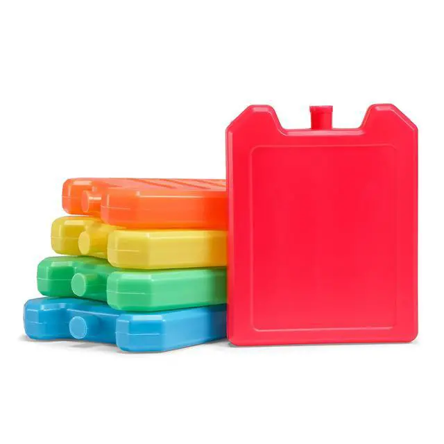 Alt view image 3 of 7 - Cool Coolers , 5 Pack Days of the Week Ice Blocks, Compact & Reusable Ice Packs for Lunch Boxes & Coolers, Multi Colored
