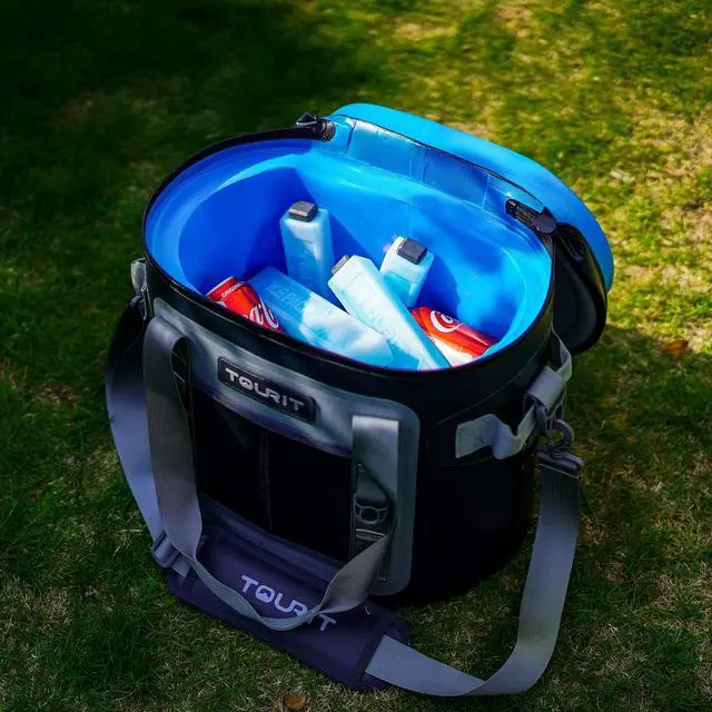 Alt view image 7 of 7 - Ice Packs for Coolers, 4 Pack Reusable Long Lasting Freezer Packs for Lunch Bags/Boxes, Cooler Backpack, Camping, Beach, Picnics, Fishing and More, Blue
