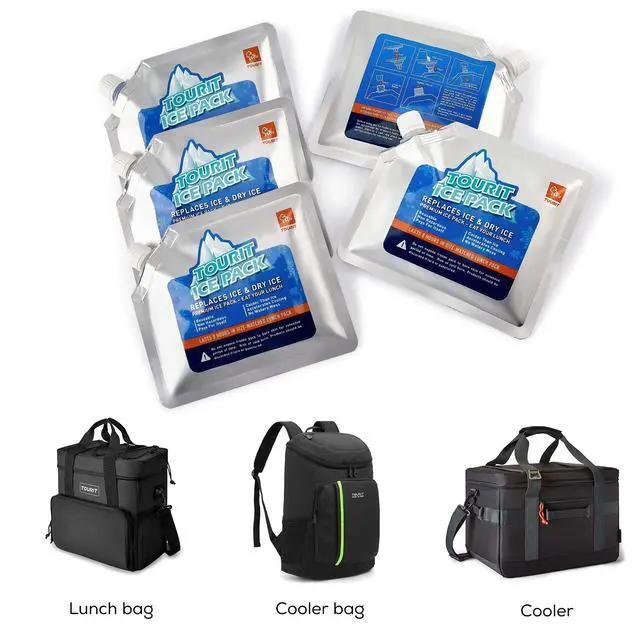 Alt view image 5 of 6 - Reusable Ice Packs for Lunch Boxes/Bags, 5 Pack Long Lasting Freezer Packs for Coolers & Backpacks