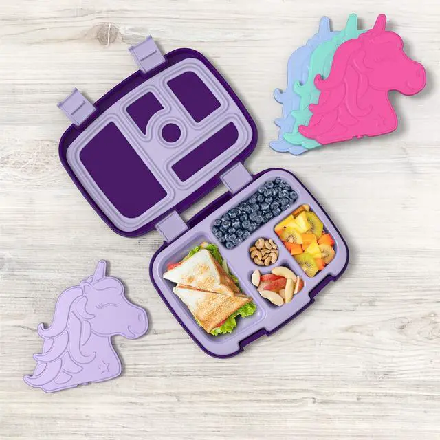 Alt view image 2 of 7 - Buddies Reusable Ice Packs: Slim Design for Lunch Boxes, Lunch Bags, and Coolers, Quick Freeze, PFAS- and BPA-Free, Multicolored 4-Pack (Unicorn)