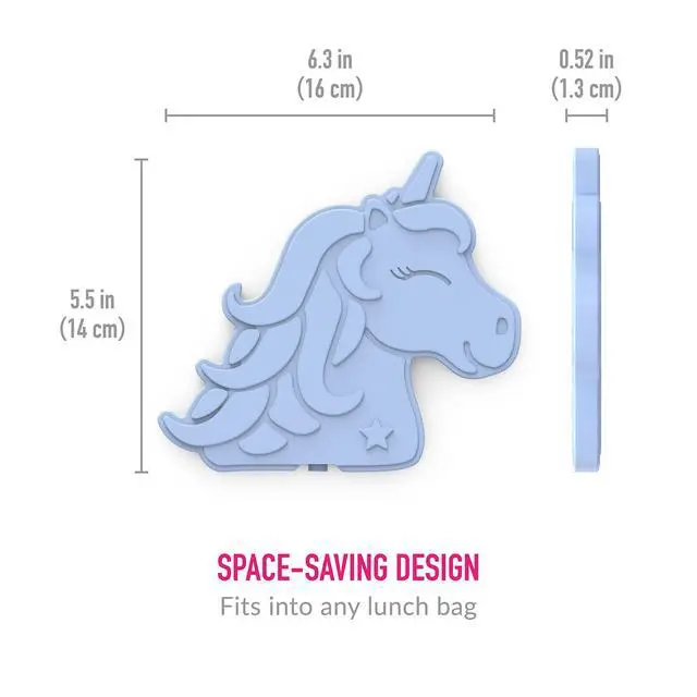 Alt view image 5 of 7 - Buddies Reusable Ice Packs: Slim Design for Lunch Boxes, Lunch Bags, and Coolers, Quick Freeze, PFAS- and BPA-Free, Multicolored 4-Pack (Unicorn)
