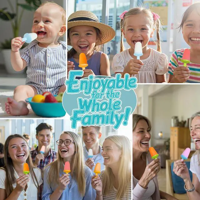 Alt view image 6 of 7 - Silicone Popsicles Molds for Toddlers, 6-Cavity Non-BPA Premium Silicone Small Popsicle Molds, Ice Pop Mold with 6 Colorful Reusable Sticks for Kids (Red)
