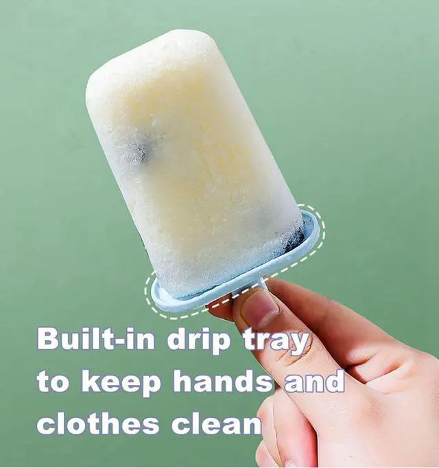 Alt view image 5 of 7 - Popsicle Molds Set 6 Pieces Ice Popsicle Maker-BPA Free,Easy-Release Ice Pop Molds,Homemade Ice Cream Molds (Blue)