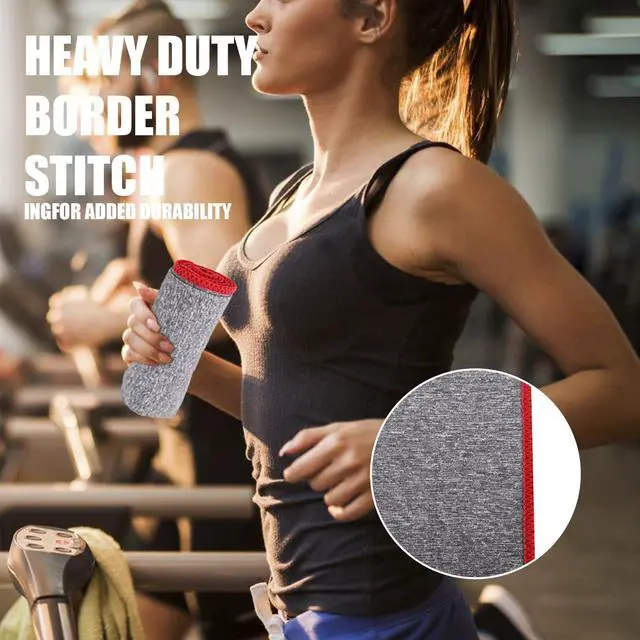 Alt view image 3 of 7 - Microfiber Quick Dry Gym Towel, Lint Free Odor-Free Absorbent Fiber, Fast Drying, Men & Women Workout Gear for Body Sweat, Working Out, Towels (Grey, 5Pack - 16 * 27Inch)