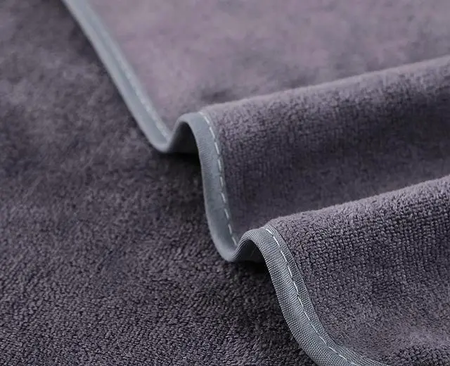 Alt view image 3 of 7 - Microfiber Gym Towels Bigger Size Super Soft for Exercise Fitness, Sports, Workout, 380-GSM 15-Inch x 31-Inch Quick-Drying Towels (3 Pack, Grey+Blue+Purple)