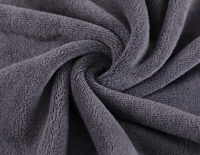 Alt view image 4 of 7 - Microfiber Gym Towels Bigger Size Super Soft for Exercise Fitness, Sports, Workout, 380-GSM 15-Inch x 31-Inch Quick-Drying Towels (3 Pack, Grey+Blue+Purple)
